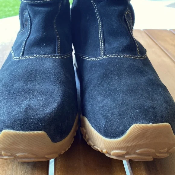 Salomon Lhasa Suede Winter Snow Boots faux fur lined Contagrip / Womens SZ 8.5 - Picture 2 of 13